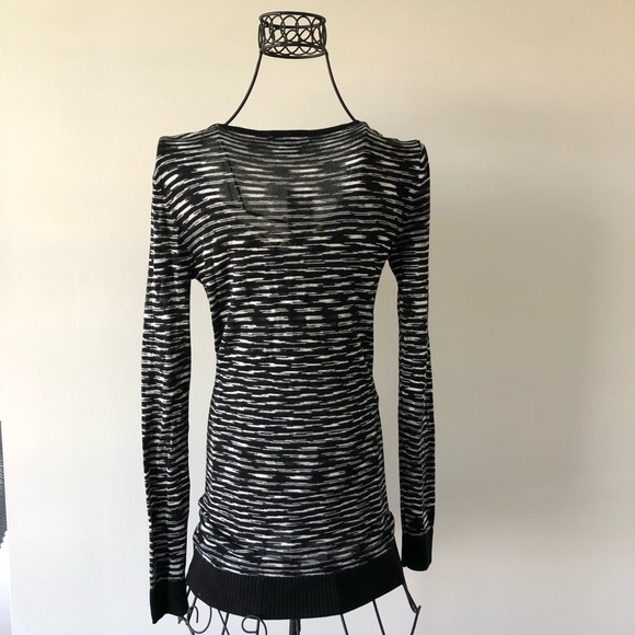 Cardigan black and white Kensie Size S - Picture 2 of 7